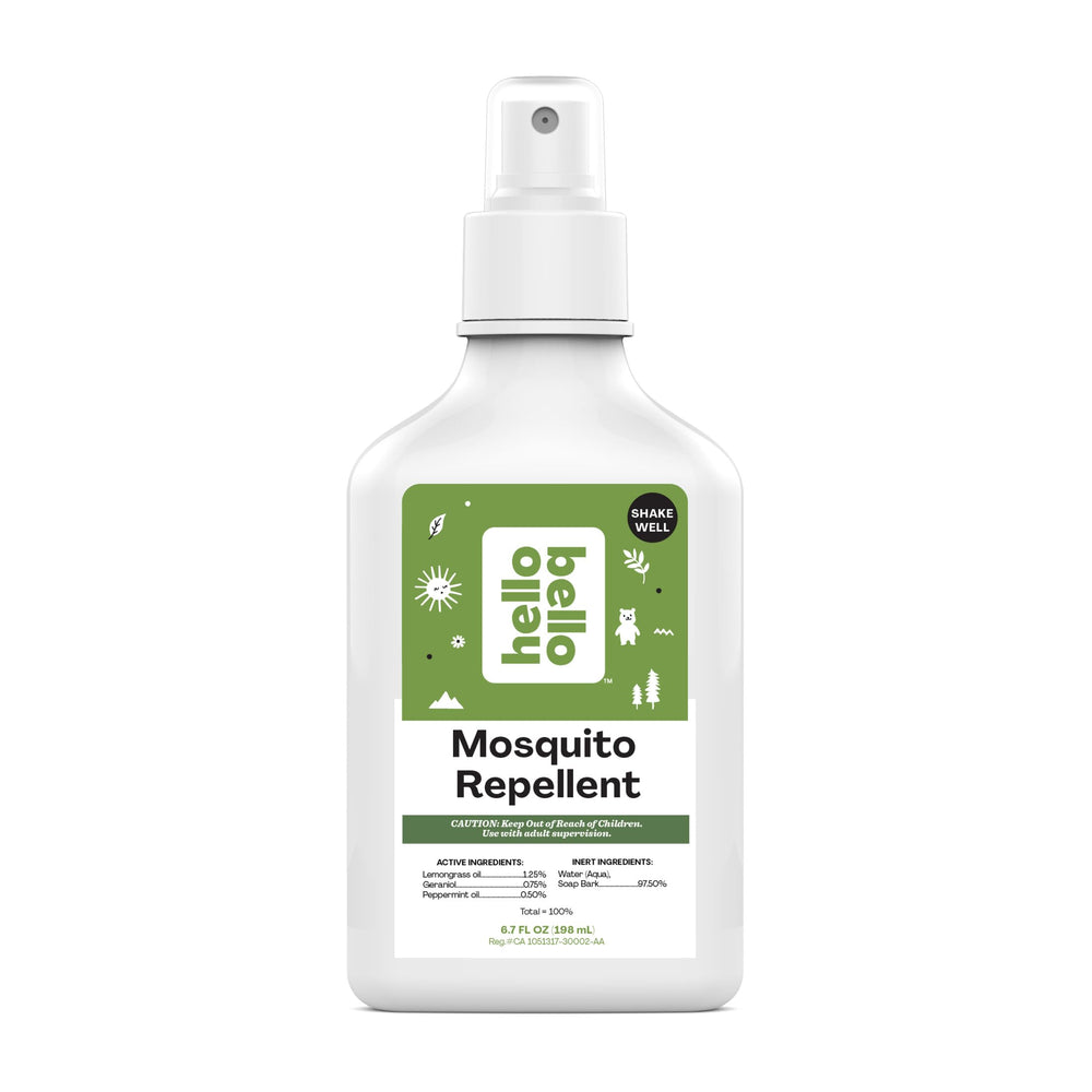 Hello Bello Mosquito Repellent Spritz bottle front protects family outdoors