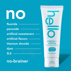 Hello Clean Mint mouthwash bottle with Aloe Vera soothes gums