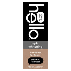 hello Epic Whitening Charcoal Paste Tube — easy daily brushing and whitening potential