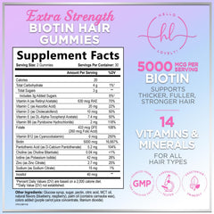 Hello Lovely berry-flavored gummies pile looks tasty daily hair support.