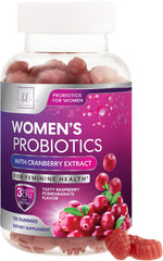 Hello Lovely Probiotics Gummies with Cranberry bottle front for digestive balance and feminine health.