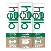Hello Naturally Whitening toothpaste mint tube front boosts fresh breath.