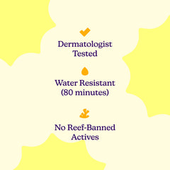 Hello Bello Mineral SPF 55 sunscreen lotion highlights reef-friendly formula for oceans