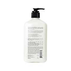 Hempz Original bottle back label highlights vegan formula and key ingredients.