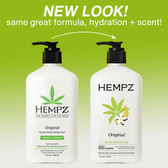 Hempz Original jar close-up reveals rich shea butter texture.
