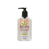 Hempz sanitizer bottle with tropical scent for quick sanitizing