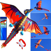 HENGDA KITE classic dragon in flight, easy for beginners and families.