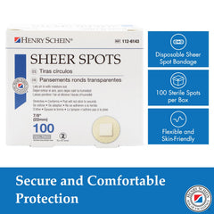 Henry Schein latex-free hypoallergenic material designed for sensitive skin comfort.