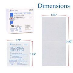 Henry Schein two-ply textured prep pad offers stronger absorption and dirt removal.