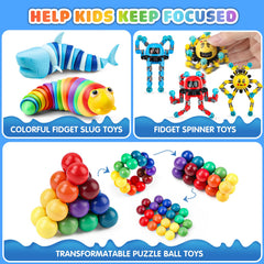 Hepoasky transformable fidget spinners for desk stress relief.