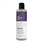 Her Fantasy Box Refresh bottle pour shows a gentle, fragrance-free cleanse for daily use.