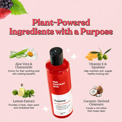 Her Fantasy Box Yummy in steam shower signals refreshing cleansing for all skin types