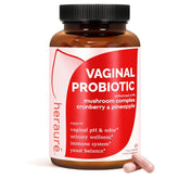 HerAuré Vaginal Probiotics bottle supports daily vaginal flora balance.