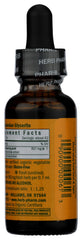 Herb Pharm Dandelion liquid extract label with organic and glycerite notes