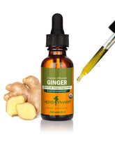 Herb Pharm ginger liquid extract bottle ready for use in beverages