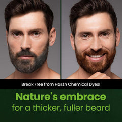 Herb Speedy cream application demonstrates mess-free mustache and beard coloring.
