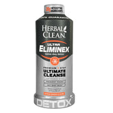 Herbal Clean Eliminex bottle being poured for quick cleansing