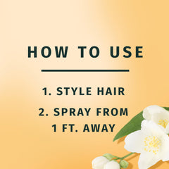 Herbal Essences Volume Hairspray mist spraying for volume and hold