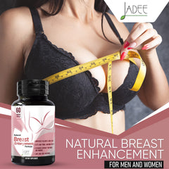 Herbal Remedy Breast Growth Pills bottle ready for daily use.