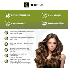 HERBBY nine herbal extracts ingredients label close-up