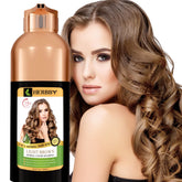 Herbby hair color shampoo bottle ready for gray hair coverage.