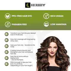 Shiny, healthy-looking finish after using HERBBY shampoo