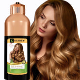 herbby hair color shampoo gray coverage delivers natural-looking color