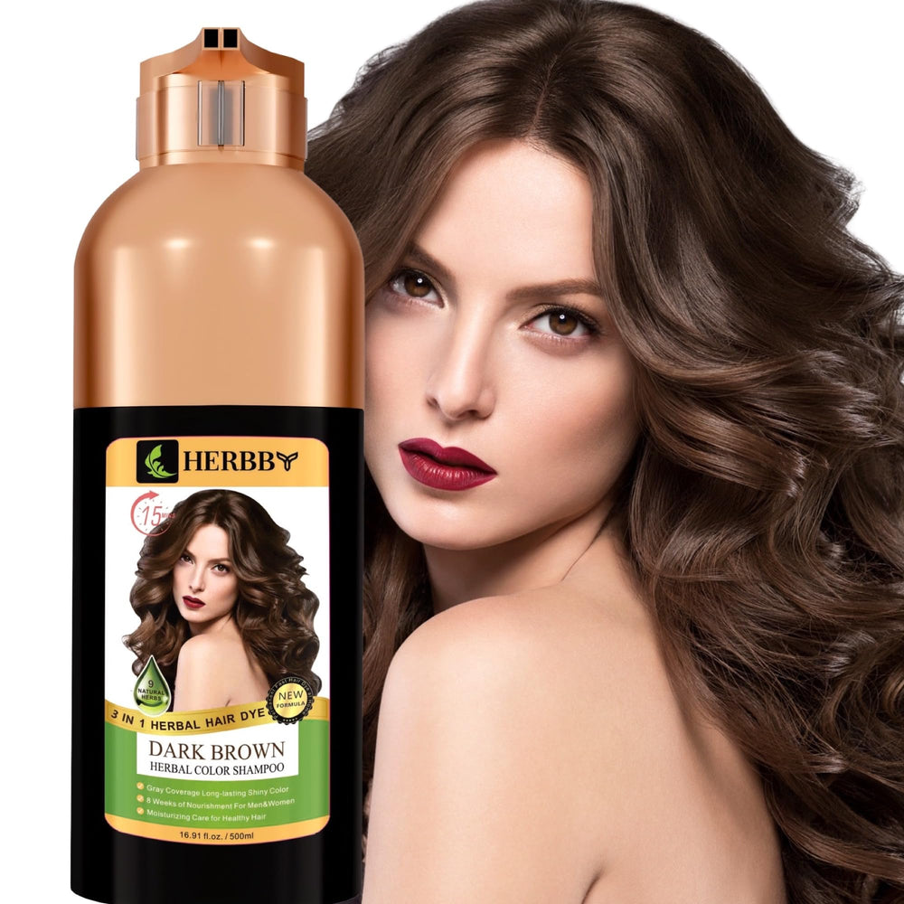 HERBBY gray hair coverage showing natural, lasting color