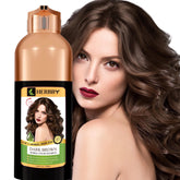 HERBBY gray hair coverage showing natural, lasting color