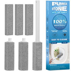 Herda pumice set with handle for easy cleaning of tough bathroom stains.
