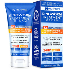 Hermon Antifungal Cream tube closeup for easy daily application.