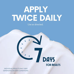 Demonstration of applying Hermon on skin shows easy, non-messy usage.
