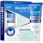 Hermon balanitis relief kit full view highlighting dual-action care for daily comfort