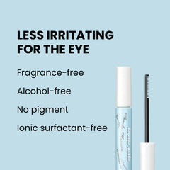Bottle and brush ready for clean lash removal with Heroine Make remover.