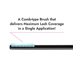 Heroine Make Speedy Mascara Remover close-up application showing silky removal.