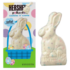 Hershey's chocolate bunny polka dot packshot showing bulk Easter chocolate for sharing