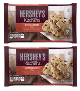 Hershey's Cinnamon Baking Chips in two 10 oz bags on display for baking.
