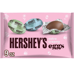 Hershey's extra creamy milk chocolate eggs bag for Easter gifting.