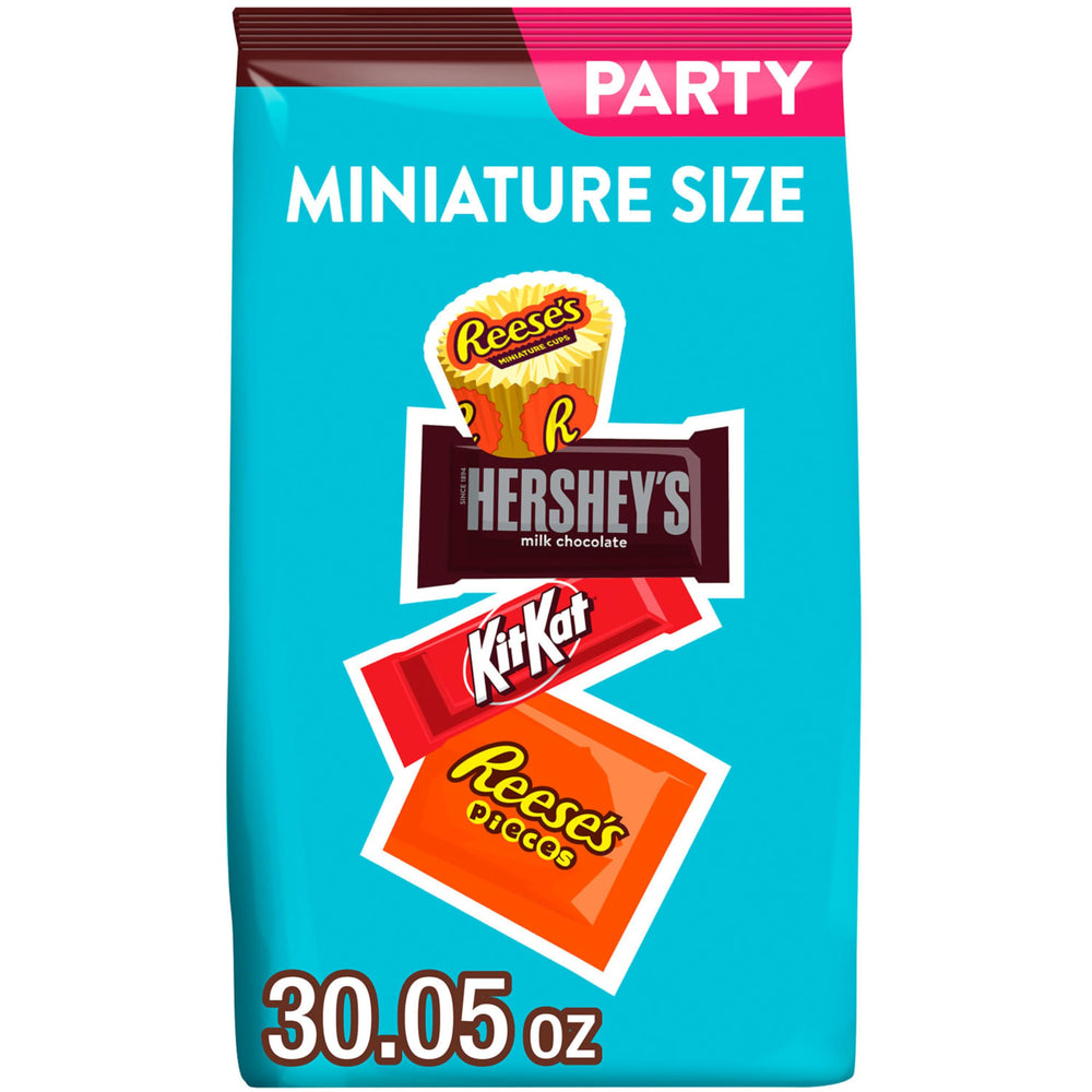 HERSHEY'S KIT KAT REESE'S party pack 30oz bulk packaging for events and concessions.
