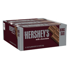 HERSHEY'S Milk Chocolate bars individually wrapped to stay fresh.