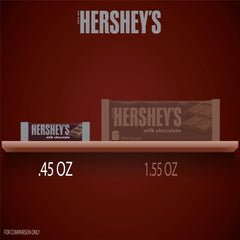 HERSHEY'S Milk Chocolate snack-size bars closeup showing creamy texture