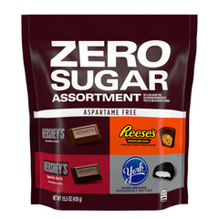 Hershey's Special Dark zero-sugar bars for a rich chocolate option.