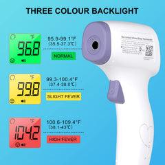 Hetaida fever alarm with color display highlights potential fever.