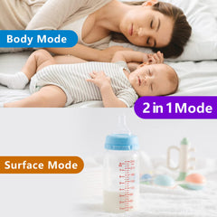 Hetaida forehead and surface mode for versatile temperature checks.