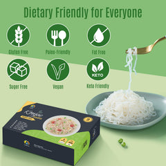 Hethstia Konjac Noodles in stir-fry scene shows versatility