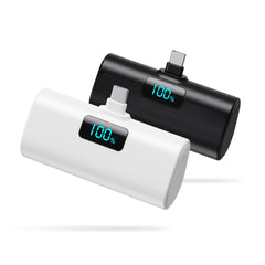 HETP 2-pack portable charger for iPhone series, travel-ready.