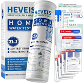 HEVEIS 21in1 water test kit with 120 strips for quick home testing