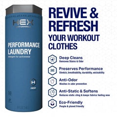 HEX Performance two-pack packaging highlighting value and eco-friendly cleaning