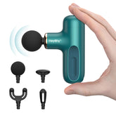 HEYCHY Super Mini Massage Gun with pocket-size design for easy carry and quick relief.