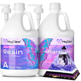 HeyClear 2-Gallon Resin Kit with Pumps for clean, precise mixing and pouring